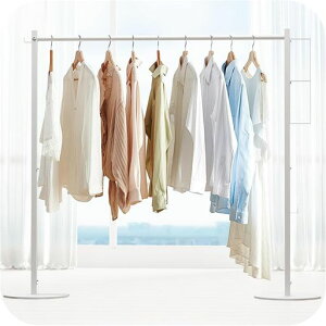 室内物干し折りたたみ組み立て簡単物干しラック物干しスタンドコンパクトに収納できるフック付き布団干し使用時:約W180xD30xH160cm一人暮らし家族ホワイト