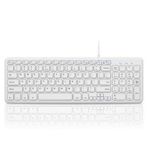 Perixx �y���b�N�X PERIBOARD-213US �L�[�{�[�h �L�� �R���p�N�g �p���^�O���t�L�[ �É��^�C�s���O �}���`���f�B�A�L�[���� �p��z��L�[�{�[�h