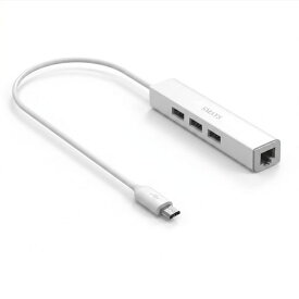 SMAYS Micro USB 有線LANアダプター 3ポートUSBハブ 10/100Mbps 外部給電対応