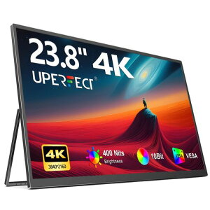 UPERFECT23.8�C���`4K���o�C�����j�^�[UHD3840*2160�����^��VESA�Ή�125%sRGB�|�[�^�u���f�B�X�v���C���ʔ����L�F���^�T�u���j�^�����^�X�^���h�Q�[�~���O���j�^�[IPS�t���p�l��USB