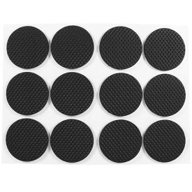 Stoooduo 家具保護パッド 12個入り38mm 厚さ3mm 円形 EVA防水素材 天然ゴム 脚カバー 防振 防音 キズ防止パッド 滑り止め 傷止め ブラック