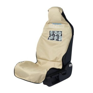 SHIMAKYOシートカバーバンニーカートゥーン車用防水軽自動車軽/普通車用汎用前席用ずれにくいフロント1枚汚れ防止取付簡単丸洗いOKシート保護ベージュ