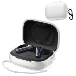 For EarFun Air Pro 4 �p �P�[�X �J�o�[�yJIAYJP�zEarFun Air Pro 4 �V���R�� �P�[�X �y�� ���^ ����~�� ���[�J�o�[ �S�ʕی� �[�d�֗� EarFun Air Pro 4 �ی�P�[�X(�z���C�g)