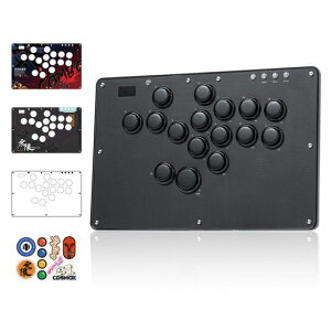 Haute42 U16 ���o�[���X�A�P�R�� �A�ˋ@�\ & RGB LED���� �z�b�g�X���b�v�Ή��Ń{�^���������R �R���p�N�g�݌v �ɔ��̌����Ŏ����^�ѕ֗� �G�u���\ �i���Q�[���ɍœK PC/Switch/PS4/PS3�Ή� ���{�c