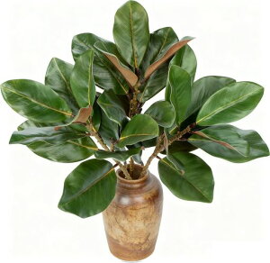 VillaComoフェイクグリーンリアル人工観葉植物大型56CM3本セットインテリアフィカス・エラスティカ室内新築祝い開店祝い新年クリスマスオフィス店卓上おしゃれ