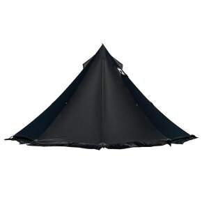 HillZeroワンポールテント4-6人用|ホットテント薪ストーブ対応|長さ4.2メートル、高さ2.4メートル|煙突穴付き・防水・遮光・通気性|スカート付き簡単設営|キャンプアウトドア4シーズン対応