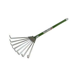 千吉(Senkichi)U型ガーデンクリーナーワイド爪幅20cmSGR-16芝生やコケの上などデリケートな場所での清掃にシルバー/グリーン