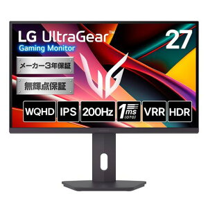 LGQ[~Oj^[LGUltraGear27G610A-B27C`/WQHD(2560x1440)/200Hz/IPS1ms(GTG)/sRGB99%/DisplayHDR