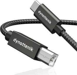dynattenik TrackSync180 | 1.8m USB-C - B �C���^�[�t�F�[�X�A�_�v�^�[ - MIDI�L�[�{�[�h�A�R���g���[���[�A�I�[�f�B�I�C���^�[�t�F�[�X�̍X�V�p | PC�AMac�ALinux�AChrome OS�Ή�