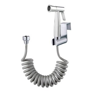 ビデステンレススチールハンドシャワー、イスラム教徒ステンレススチールシャワー、ベビー布おむつスプレーセット(スプリングホース付き)、壁掛け式