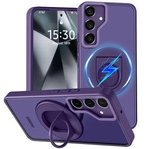 GalaxyS24Plus�p�P�[�XMagnetic�Ή������O�t���������}�b�g�Ȏ����ϏՌ��Ռ��z���M�����N�V�[S24Plus���C�J�o�[�B���X�^���h�@�\���C�����X�[�d�V���R���o���p�[�ČRMIL�K�i�S�ʕی�360°��]