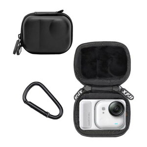 For Insta360 GO Ultra �P�[�X�p �J�����o�b�O�yvaele�z �S�ʕی���[�P�[�X �ϏՌ� �R���p�N�g�݌v �g�ѕ֗�Insta360 GO Ultra �p ��p�ی�J�o�[ ���[�P�[�X(�u���b�N)