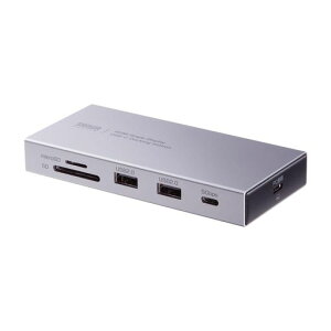 �T�����T�v���C USB-C �h�b�L���O�X�e�[�V���� 10in1 HDMI 4K/60Hz PD�ő�90W���d �L��LAN 1Gbps USB-C/A SD microSD 3.5mm�I�[�f�B�I �P�[�u�����E�� �����u���^ MacBook