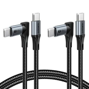 SUNGUY���pUSB C-USB C�P�[�u��1M [��{�g]�A���߂�L �� Type C 60W�}���[�d�P�[�u���AiPhone 17/16/15 Pro Max�ASamsung Galaxy S25/24�AiPad
