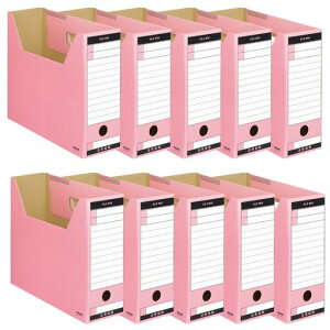 コクヨファイルボックスTタイプ収納幅94mmA410個ピンク