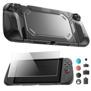 Switch2�Ή��P�[�X+�ی�t�B����+�X�e�B�b�N�J�o�[+�h�o�v���O�X�C�b�`2�ی�L�b�gPC+TPU�ޗ��l�ԍH�w�݌v�Ռ��z������Ƃ�9H�d�x�����K���X�L�Y�h�~���Ղ����炷���t���ȒP(�u���b�N)