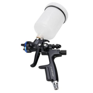 HVLPスプレーガン、家具、壁、アートプロジェクト、自動車補修用の塗装用のプロのスプレーガン、600mlカップ1.3mmノズルサイズカスタムスプレーパターンフローレート率