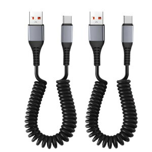 2�{USB-USBC�R�C���P�[�u��3A/15W�����[�d1~4�t�B�[�gCarPlay�AAndroidAuto�A�R�C����USBA-USBC�P�[�u���AiPhone15/15Pro/15Plus/15ProMax�AGalaxy