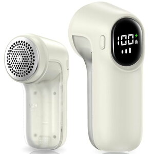 【2025新登場】Wkvupyけだまとり電動毛玉取り電動毛玉クリーナー毛玉取り器液晶ディスプレイ付き3段階のスピード調整強力6枚刃Type-C充電式軽量様々な衣類に対応靴下旅行家庭用