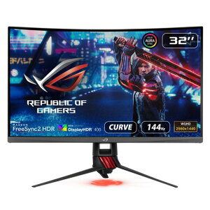 ASUS31.5C`PS5ΉpȃQ[~Oj^[XG32VQRWQHDLp178°144HzHDR400FREESYNC2HDRDCI-P3HDMIx2|[g3Nۏ