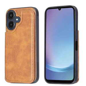 �yViesa�z�w�ʃJ�[�h �蒠�^�P�[�X �݊��� Galaxy A25 5G/SC-53F/SCG33 �Ή� Samsung �X�}�z �o�b�N�J�o�[ �P�[�X �蒠�^ (�u���E��) ���z�^ �w�ʃJ�o�[ ���X�^���h�@�\ �w�ʌ^�P�[�X �K�p �T���X��sc53f