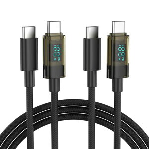 BENFEI100WUSBCtoUSBC�P�[�u��(LED�\���t��)[2�{�Z�b�g1m3.3�t�B�[�g]�AiPhone17/16/15ProMax/Plus�AiPad�AMacBook�ASamsungGalaxy