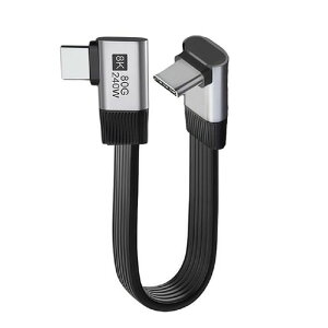 cableccUSB5.080Gbps�t���b�g�X����FPC�I�X-�I�X240W16K8K60Hz5K�����P�[�u���A�b�v�A���O�����璼�p90�x20cm40GbpsUSB4.0Thunderbolt3/4/5�ɑΉ�
