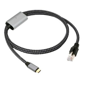cableccRJ45-USBType-C�P�[�u��USB-C-�C�[�T�l�b�g�I�X�R�[�h���ڐڑ�1000Mbps�M�K�r�b�gLAN�l�b�g���[�NThunderbolt3�Ή�