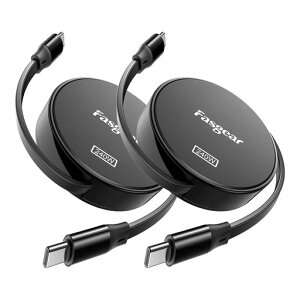 Fasgear240WUSBC-C�P�[�u��1m100WUSBC�[�d��p������莮5A�}���[�d�^�C�vC�R�[�h[4�L�k]i-Phone17�APS5�R���g���[���AThinkPadX1�Ή�(2�u���b�N)
