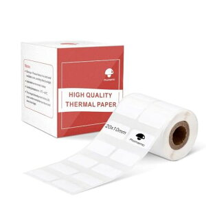 PhomemoM110M120M220ラベルラベルプリンター対応純正ラベルシール20mm*10mm矩形タイプラベルシール黒文字感熱ロール紙シール印刷用紙接着剤ある再剥離タイプ