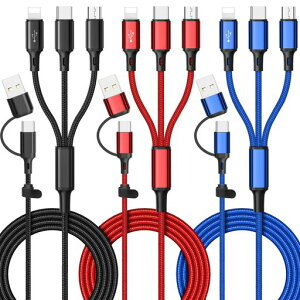 Ankndo�}���`�[�d�P�[�u��[3�{�p�b�N4�t�B�[�g]6�C��1�}���`USB�[�d�P�[�u��3A�}���`�[�d�P�[�u��USBA/C-i-P/USBC/MicroUSB�|�[�g���j�o�[�T���[�d�P�[�u���g�ѓd�b/�^�u���b�g/Galaxy�ȂǗp