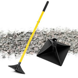 BlumeTrecスチール製タンパー地固め道具122cmロングハンドル付き20x20cm転圧ヘッドオールスチール構造・ゴム製グリップ・高耐久アスファルト整地・舗装・庭作業・ブラックトップ補修に最適