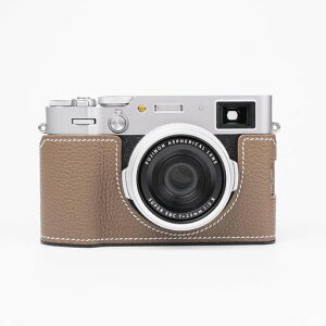 CLChandmade�Ή�Fuji�x�mX100VI��p�J�����P�[�X�J�����J�o�[�J�����o�b�O�{�v���w���v�{��+���^���x�[�X�v���[�g3-in-1�f�U�C��(Brown)