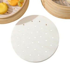 せいろシート蒸し器用セイロ用紙蒸し器シートペーパー使い捨て丸型穴あき中華セイロ用調理用紙セイロ用紙点心料理用クッキングシート100枚入り(22cm)