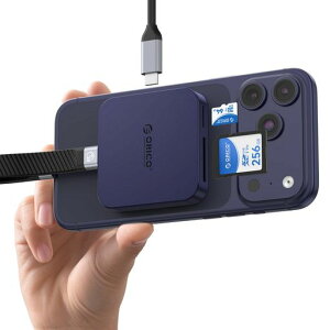ORICO�}�O�l�b�g���J�[�h���[�_�[Magsafe�Ή��^�C�vcsd�J�[�h���[�_�[TF/SD�J�[�h3.0�����ǂݎ��100WPD�}���[�diPhone17/16/15/Windows/Linux/MacOS�Ή�Air5
