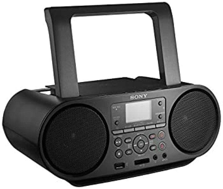 展示品】 ソニー SONY CDラジオ FM／AM ワイドFM対応 ブラック ZS  