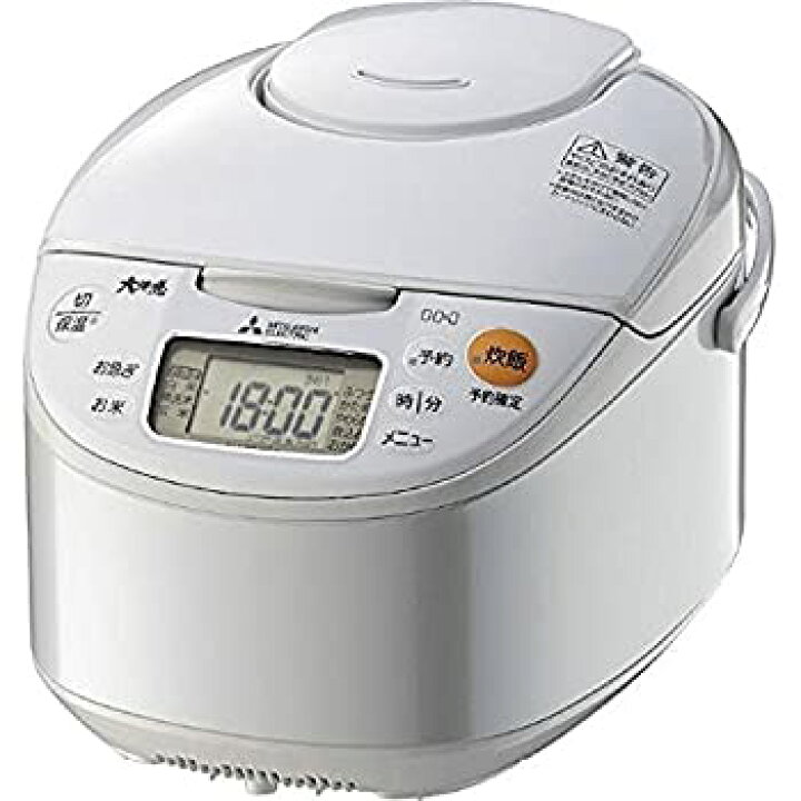 楽天市場】【中古】三菱電機 IHジャー炊飯器 5.5合炊き ホワイト NJ 