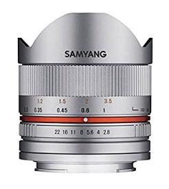 【中古】SAMYANG 単焦点魚眼レンズ 8mm F2.8 II シルバー フジフイルム X用 APS-C用