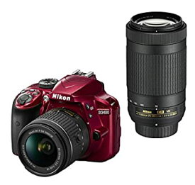 【中古】Nikon デジタル一眼レフカメラ D3400 ダブルズームキット レッド D3400WZRD