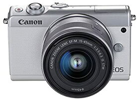 【中古】Canon ミラーレス一眼カメラ EOS M100 EF-M15-45 IS STM レンズキット(ホワイト) EOSM100WH1545ISSTMLK