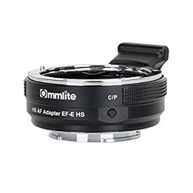 【中古】（非常に良い）Commlite レンズマウントアダプター CM-EF-E HS (キャノンEFマウントレンズ → ソニーEマウント変換） 電子接点付き、ハイスピードコントラストA