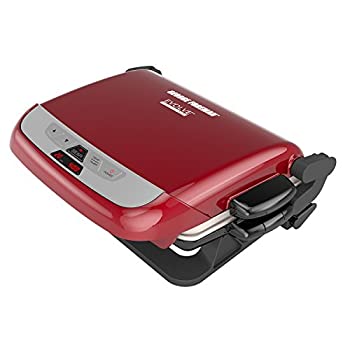 George Foreman GRP4800R 4-in-1 Multi-Plate Evolve Grill (Grilling  Baking  and Cupcake Plates Included)  Red by George Foreman [並行輸