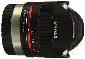 【中古】SAMYANG 単焦点魚眼レンズ 8mm F2.8 II ブラック フジフイルム X用 APS-C用