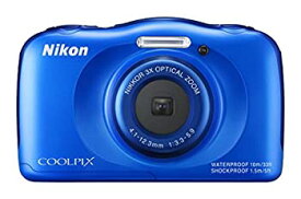 【中古】Nikon デジタルカメラ S33 防水 1317万画素 S33 ブルー S33BL