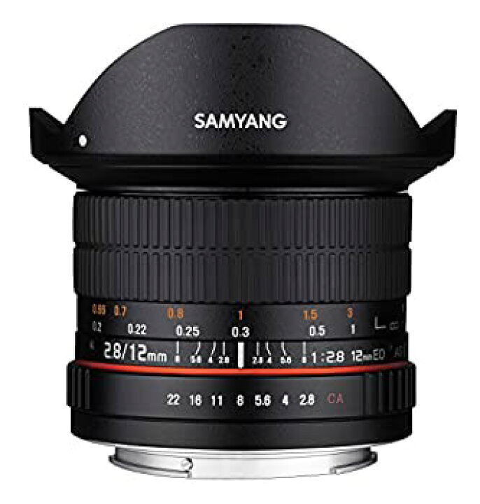 中古】SAMYANG 単焦点魚眼レンズ 12mm F2.8 フィッシュアイ ソニーαE用  