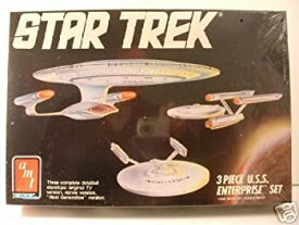 【中古】(未使用品)amt スタートレック USSエンタープライズ3点セット モデルキット1988 Star Trek U.S.S. Enterprise Starship 3Piece