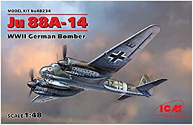 【中古】ICM 1/48 ドイツ空軍 ユンカース Ju88A-14 爆撃機 プラモデル 48234