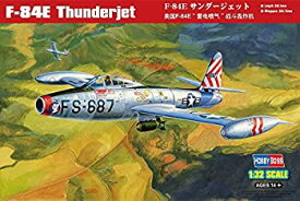 【中古】ホビーボス 1/32 エアークラフトシリーズ F-84E サンダージェット プラモデル