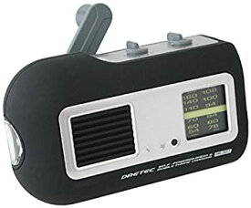 【中古】(未使用品)ドリテック(dretec) コンパクトラジオライト ブラック PR-307BK