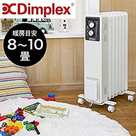 【中古】Dimplex ディンプレックス オイルフリーヒーター ノンオイルヒーター ECR12 B01 ホワイト 暖房 暖房機 省エネ ストーブ 8畳?10畳